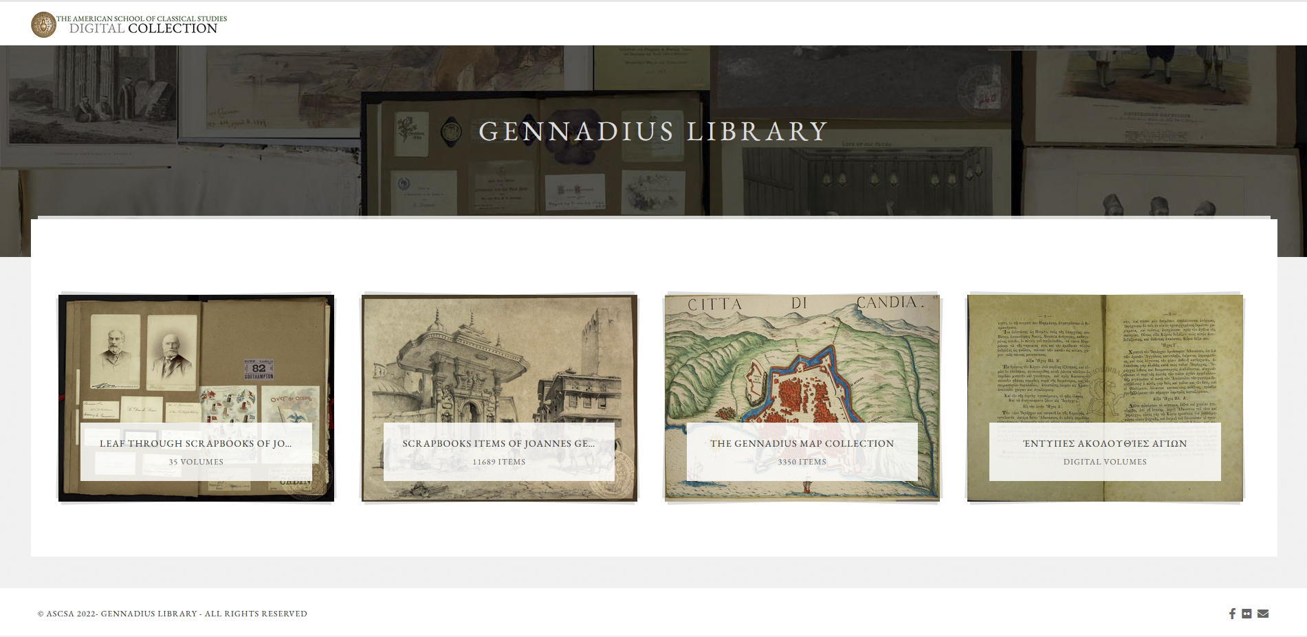 Gennadius Digital Collections